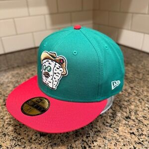 Frisco RoughRiders MiLB Copa de la Diversión New Era 59FIFTY Hat Cap 7 3/4 New